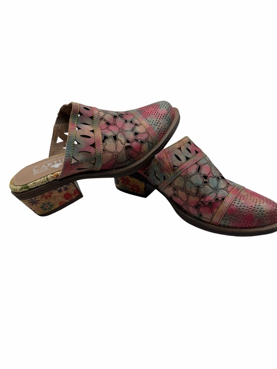 L'Artiste by Spring Step Shoes - L'ARTISTE by Spring Step Rosalinda Leather Mules Size EU: 35 US: 5 Boho Style